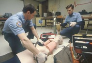 UMBC Emergency Health Service (EHS) students training